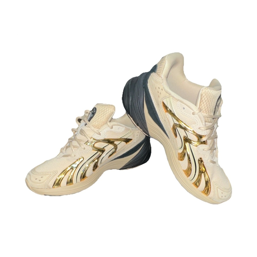 30N22/PUMA Inverse Rapid 401811-01 Beige Gold BlackLow Top MensAthletic Sneakers